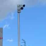 close up of CCTV cameras on a pole by the Mech-Elec Group Ltd