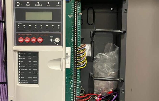 internal wiring of a fike fire alarm system by Mech-Elec Group Ltd