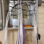internal wiring from an access control system supplied by Mech-Elec Group